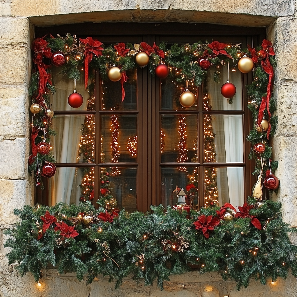 guirlandes lumineuses arbres jardin