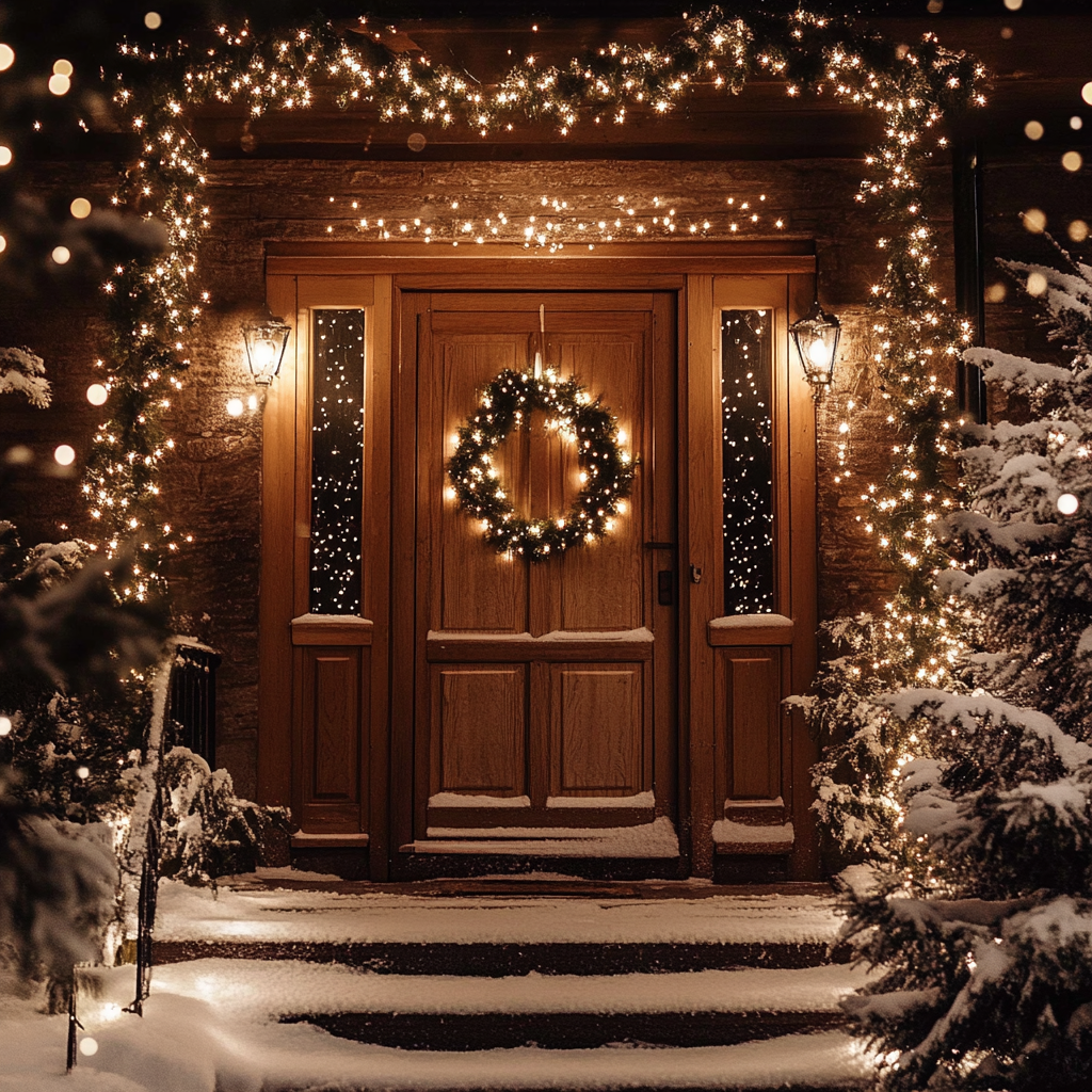 guirlande noel exterieur maison