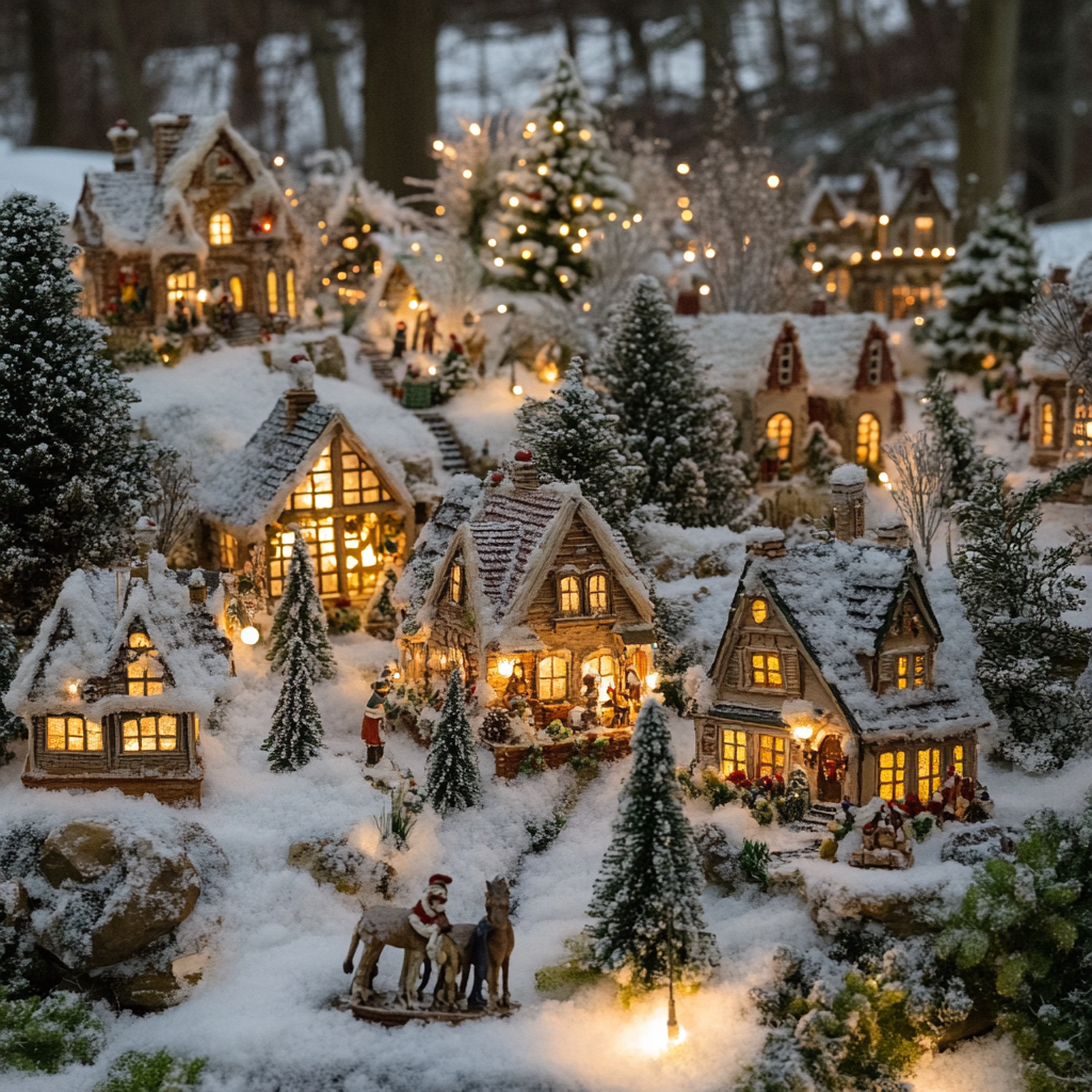 village de noel miniature