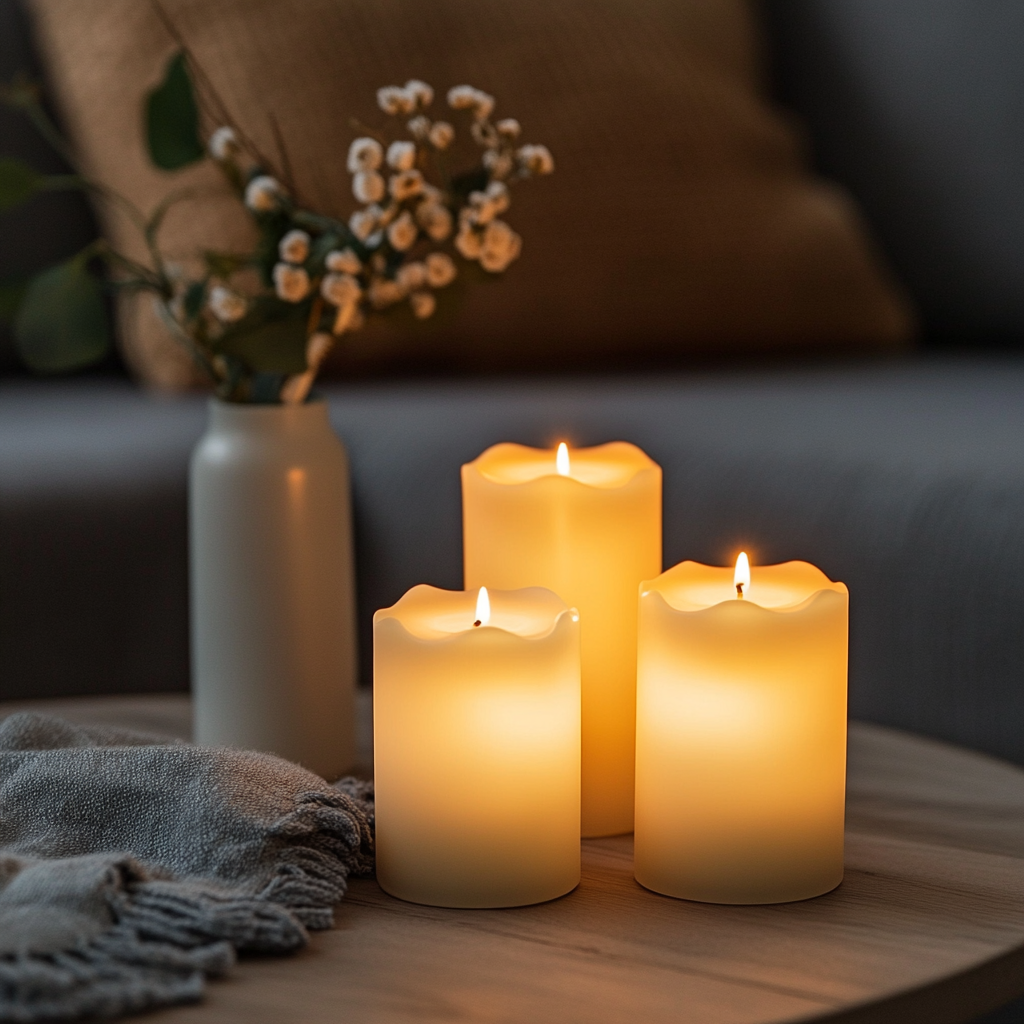 bougies decoratives en led
